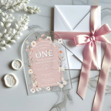 Boho Wildblume Floral Baby Birthday