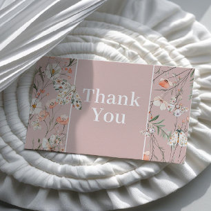 Boho Wildblume Floral Baby Birthday Visitenkarte