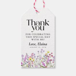 Boho Wildblume Floral Brautparty Bevorzugung Geschenkanhänger