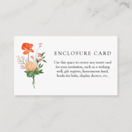 Boho Wildblume Garden Dusche Einschließungskarte Begleitkarte