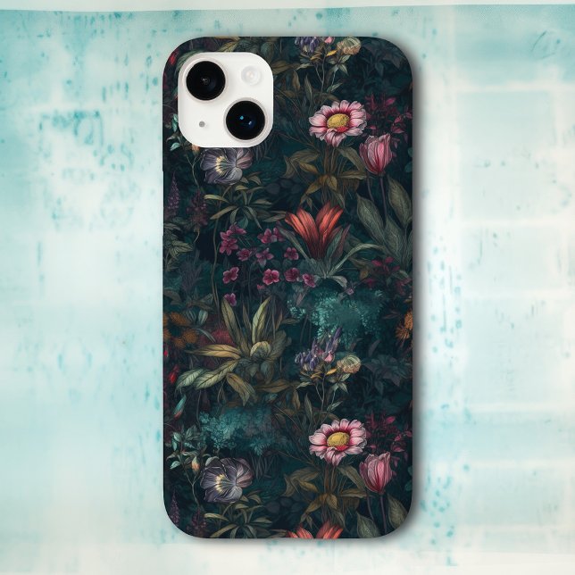 Boho Wildblume Garden Rosa und Grün Case-Mate iPhone Hülle (Von Creator hochgeladen)