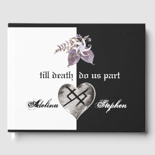 Boho Wildblume Gothic Viking Ewige Liebe Hochzeit Gästebuch