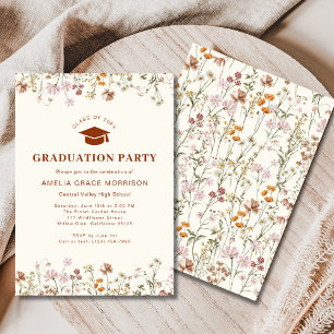 Boho Wildblume Graduation Party Boho Bloom Einladung