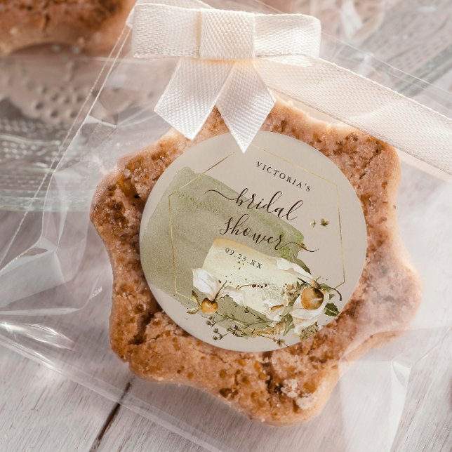 Boho Wildblume Herbst Brautparty Vielen Dank Runder Aufkleber (Von Creator hochgeladen)