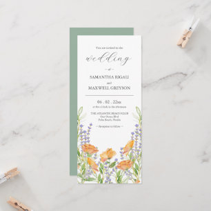 Boho Wildblume Hochzeiten Einladungen