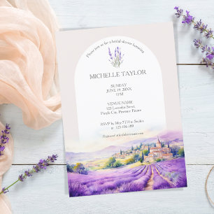 Boho Wildblume Lavender Lila Violette Einladung
