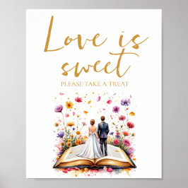 Boho Wildblume Liebe ist Sweet Nehmen Sie eine Lec Poster