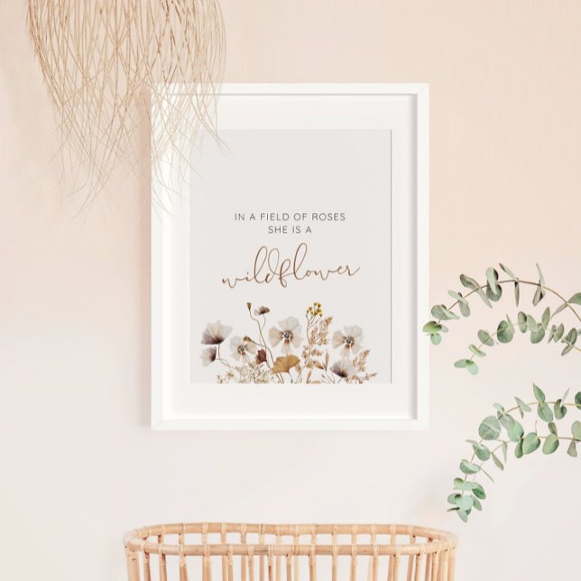 Boho Wildblume Poster (Von Creator hochgeladen)