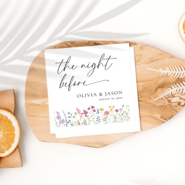 Boho Wildblume Probe Dinner Napkins Serviette (Von Creator hochgeladen)