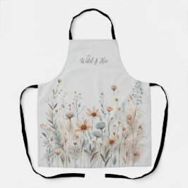 Boho Wildblume Schürze