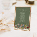 Boho Wildblume Tischnummer<br><div class="desc">Vereinfachen Sie die Sitzgestaltung mit unseren Tischnummern der Sage Green Wildblume mit den Gästennamen. Die wunderschöne Wildblume und die ruhige,  grüne Farbpalette sorgen für ein behagliches und einladendes Ambiente. Eine gedankenvolle und stilvolle Ergänzung zu Ihrem Hochzeitsdekor.</div>