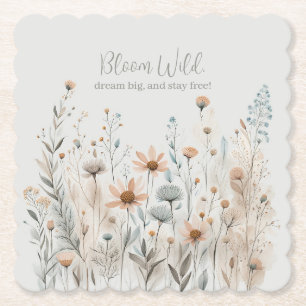 Boho Wildblume Untersetzer