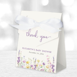 Boho Wildblume Watercolor Baby Girl Dusche Geschenkschachtel