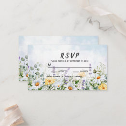 Boho Wildblume Watercolor Personalize Wedding Platzkarte