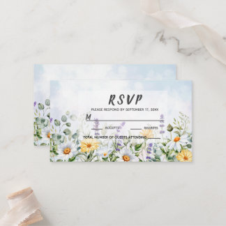 Boho Wildblume Watercolor Personalize Wedding Platzkarte