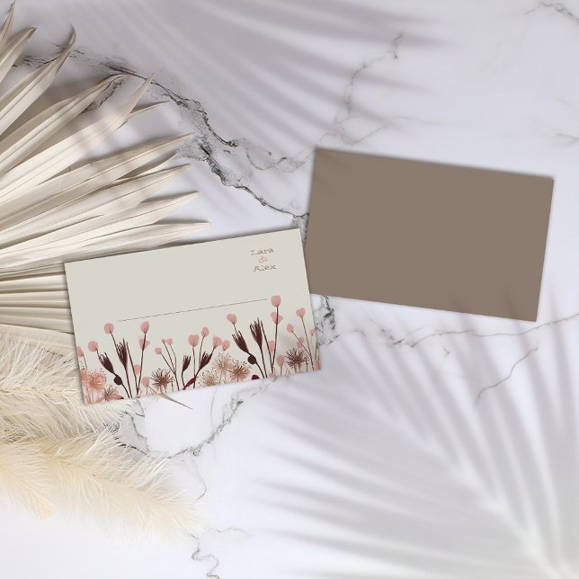 Boho Wildblume Wedding Platzkarte (Von Creator hochgeladen)