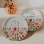 Boho Wildblume Wedding Table Deco Pappteller<br><div class="desc">Für alle, die eine Hochzeit planen, bietet die Auswahl von Vorbildern mit unserem Thema Blume Stiems eine einzigartige Mischung aus Eleganz und Charme, die sowohl auffällig als auch raffiniert ist. Die lebendige, realistische Wildblume verleiht Ihrem Event eine frische, natürliche Schönheit, sodass jedes Stück sich so anfühlt, als sei es sorgfältig...</div>