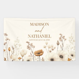 Boho Wildblume Wild Blume Blumengarten Hochzeit Banner