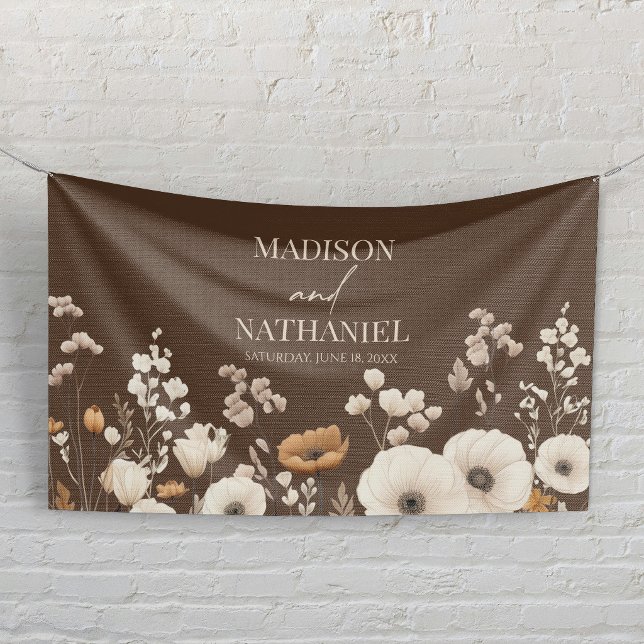 Boho Wildblume Wild Blume Blumengarten Hochzeit Banner (Von Creator hochgeladen)