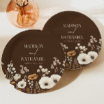 Boho Wildblume Wild Blume Blumengarten Hochzeit Pappteller<br><div class="desc">Das sind Boho Wildblume Wild Blume Blumengarten Hochzeitspapier Teller!</div>
