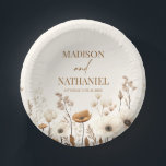 Boho Wildblume Wild Blume Blumengarten Hochzeit Pappteller<br><div class="desc">Das sind Boho Wildblume Wild Blume Blumengarten Hochzeitspapier Bowls!</div>