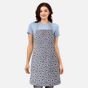 Boho-Wildblumen auf lila Lavendel Schürze