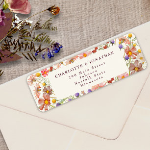 Boho Wildblumen Blumen Ivory Burgund Hochzeit