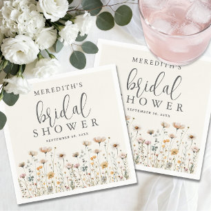 Boho-Wildblumen-Braut- Dusche Serviette