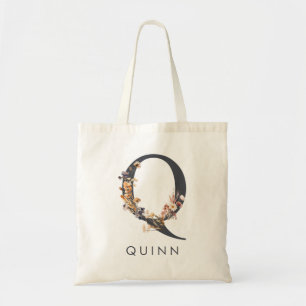 Boho-Wildblumen-Brautjungfer Q Tragetasche