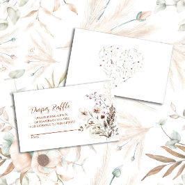 Boho Wildblumen Diaper-Umschließungskarte Begleitkarte