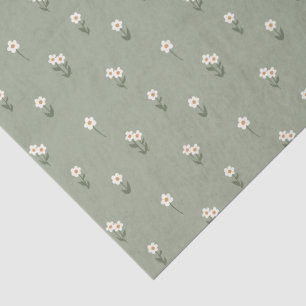 Boho Wildblumen Ditsy Floral Cottagecore Grün Seidenpapier