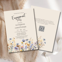 BOHO Wildblumen Engagement Party Elegant Beige