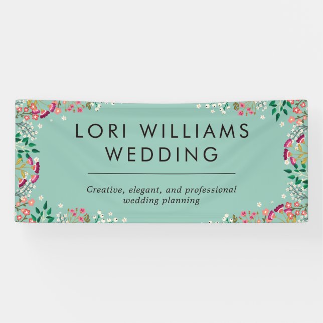 Boho Wildblumen - Firmenname Banner (Horizontal)