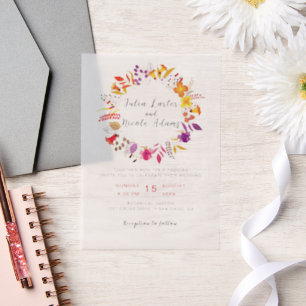 Boho-Wildblumen-Herbstkranz-Hochzeit