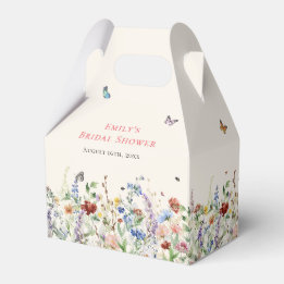 Boho Wildblumen Schmetterlinge Geschenkschachtel