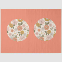 Boho Wildblumen Tissue Paper