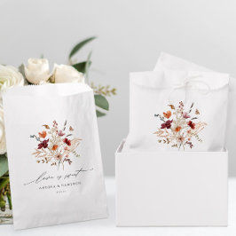 Boho Wildblumen Vintage Hochzeit im Herbst Geschenktütchen