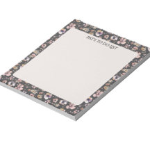 Boho-Wildblumen-Wasserfarbe Charcoal Blush
