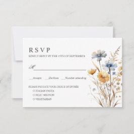 BOHO WILDBLUMEN WEDD RSVP MEHL AUSWAHL