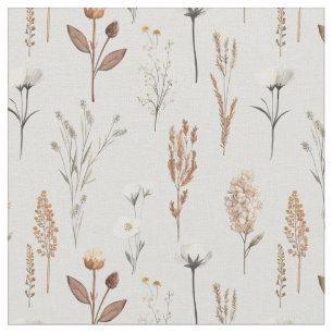 Boho Wilde Unkräuter Blumen rustikal  Stoff