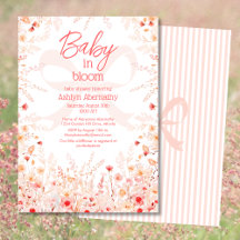 Boho Wildflower Baby in Bloom Baby Shower 