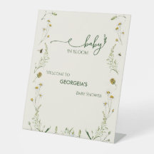 Boho Wildflower Baby in Bloom Baby Shower Willkomm