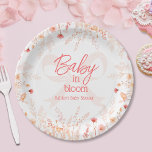 Boho Wildflower Baby in Bloom GIrl Baby Shower  Pappteller<br><div class="desc">Boho Wildflower Baby in Bloom GIrl Baby Shower Paper Plates. Celebrate the mother-to-be with this elegant "Baby in Bloom" paper plate design for her baby shower, featuring a delicate watercolor meadow of wildflowers in soft pink and peach hues. The airy design and modern script typography create a whimsical, garden-inspired aesthetic...</div>