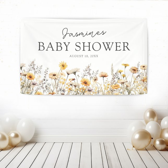 Boho Wildflower Baby Shower Banner (Von Creator hochgeladen)