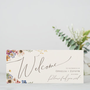 Boho-Wildflower-Beige-Garten-Sitzplan-Kopfzeile