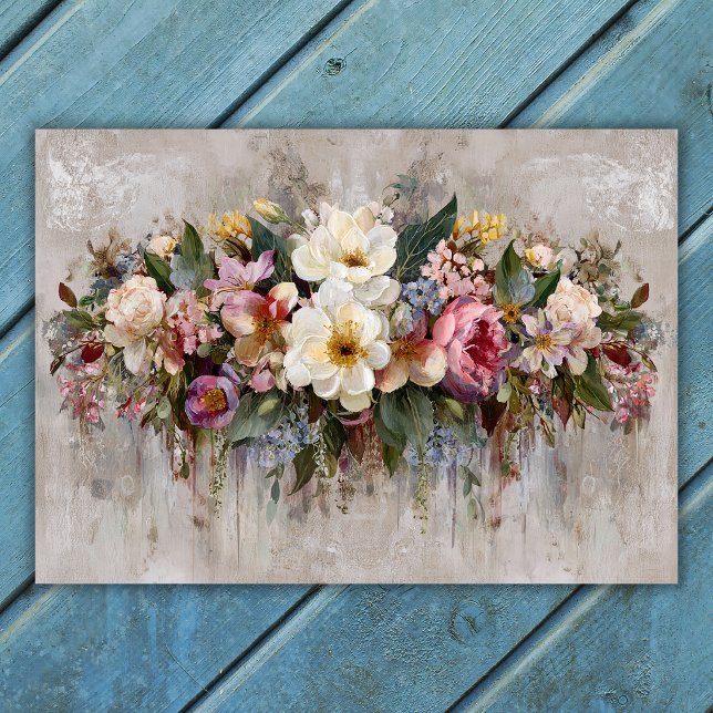 Boho-Wildflower-Blumenarrangement  Poster (Boho Wildflower Floral Arrangement Poster)