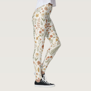 Boho-Wildflower-Botanical-Blumen-Mom-Ästhetik Leggings
