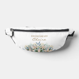 Boho Wildflower Brautjungfer Name Personalisierte  Bauchtasche