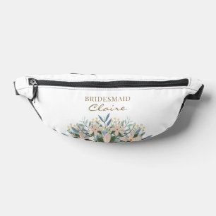 Boho Wildflower Brautjungfer Name Personalisierte Bauchtasche