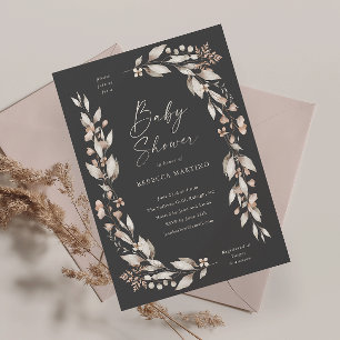 Boho Wildflower Elegante Blumen Baby Shower Magnet